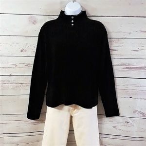 3/$25 Spiegel Women's Ribbed Sweater, Black, Size S